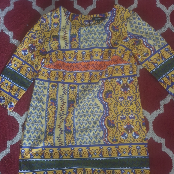 Tile Print Tunic Dress - Picture 5 of 7